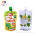 BRC Standard Flat Bottom Plastic Juice Spout Pouch